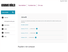 Tablet Screenshot of bergmansmobler.se